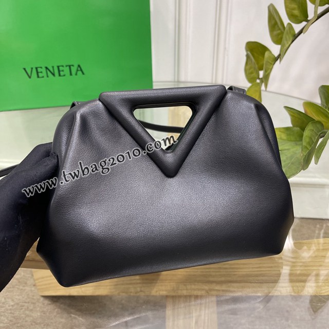 Bottega veneta高端女包 98088 寶緹嘉THE TRIANGLE BV專櫃新款黑色三角形五金手提女包  gxz1138